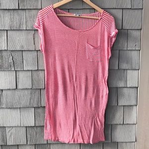 Splendid Red and White Candystripe Cotton Tunic